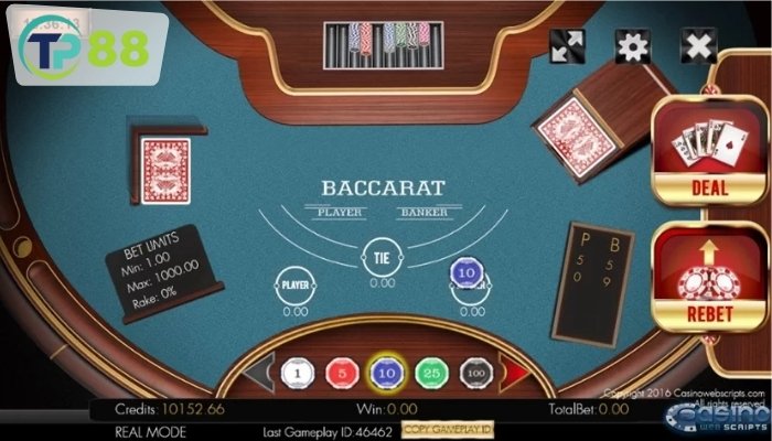 Luật chơi Baccarat về việc rút bài và quy định của trò chơi